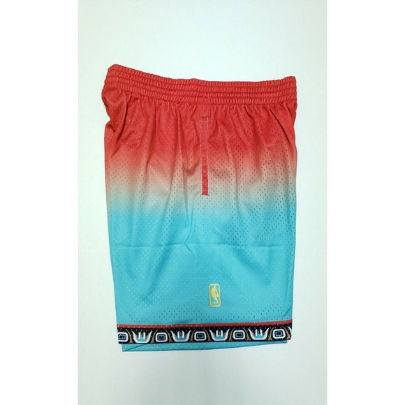 Mitchell & Ness NBA 1996 Vancouver Grizzlies Fadeaway Swingman Shorts Men Sz XL - Picture 6 of 6